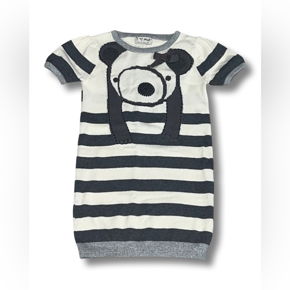 NEXT Kids Koala Striped Knit Dress- 2/3T